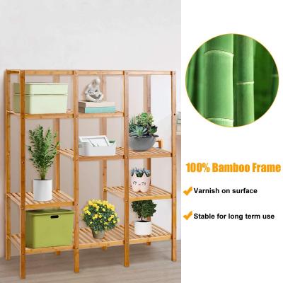 China Wholesale Eco-friendly Bamboo Shelf Bathroom, Factory Multifunctional Bamboo Rack, Organizer Storage Rack for sale