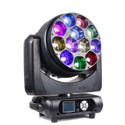 China 12*40w LED Moving Head Light 12*40w RGBW Zoom Wash Head Light Wedding Moving Light LED High Quality Original Moving Zoom Light for sale