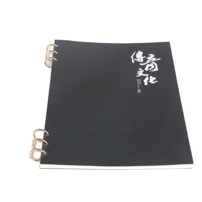 China Wire Tie Eco-Friendly Hot Stamping Foil Ready To Ship Hardcover Book Rose Gold Ring Spiral Notebooks for sale