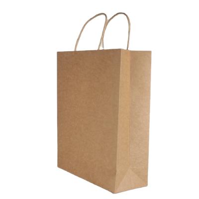 China Recyclable Durable Kraft Paper Bag With Handle And Wine Bag Kraft Paper In Stock On Sale for sale