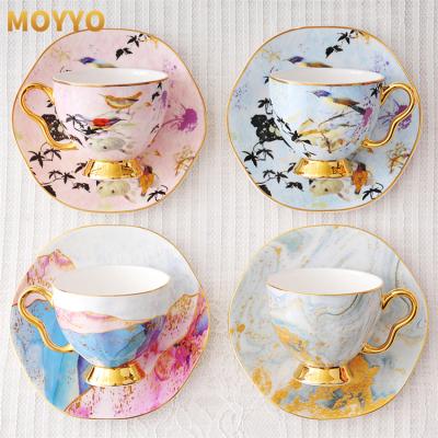 China Sustainable Fashionable Style Porcelain Cup Ceramic Coffee Cup And Saucer for sale