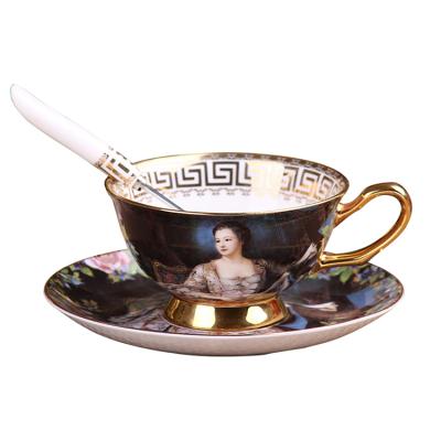 China Viable Factory Wholesale Bone China Coffee Cup Ceramic Fine Saucer for sale