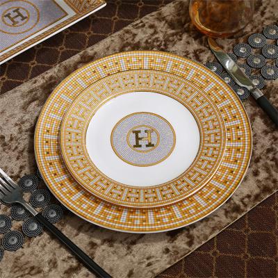 China Morden Dinnerware Set Luxury Party Wedding Dinnerware Dinner Plates for sale