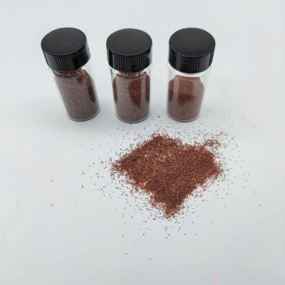 China Huitai60# Garnet Sandblasting Media 4g/Cm3 Hoge Hardheid Bruinachtig Rood Garnet Sandblasting Te koop