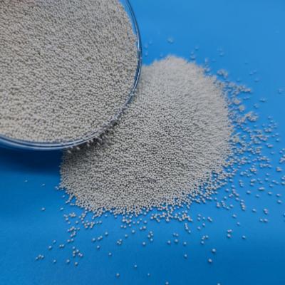 China Dust Free Pretreatment Z300 Ceramic Microbeads , White Spherical Ceramic Abrasive Media for sale