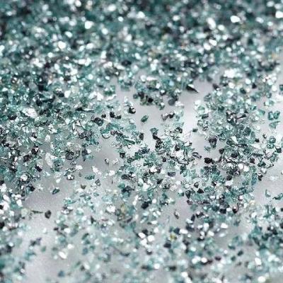 China 3.21g/Cm³ Green Carborundum Silicon Carbide Block Particles 90μM-63μM for sale