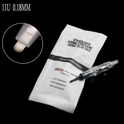 China HOT Selling PMU Black Pearl Permanent 11U Needles Form Ues Nano Needles For Hair Strokes And Microblading Eyebrow for sale