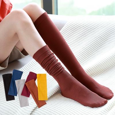 China Autumn Breathable Slouch Boots Slouch Boots 100% Cotton Slouch Socks Long for sale