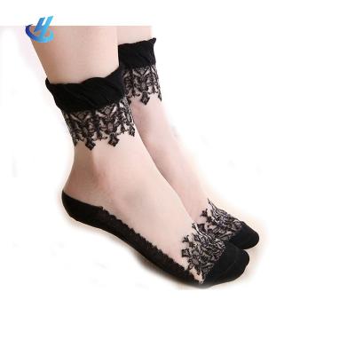 China HC-I-0875 Viable socks with lace lace socks for women lady socks lace for sale