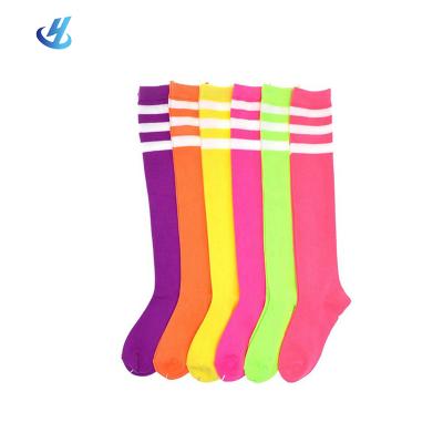 China HC-I-0997 Sustainable Neon Knee High Socks Neon Tall Socks Neon Knee High Socks for sale