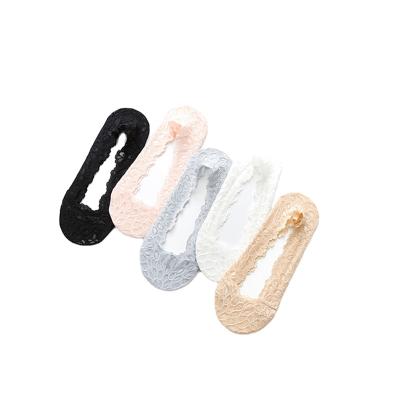 China HC-CWB003 Viable women lace up footie to bang lace socks for flats for sale