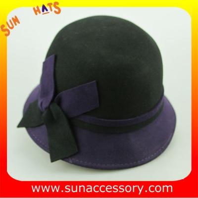 China 2044 ladies fashion hats wholesale ,100% Australia wool felt cloche hats for sale