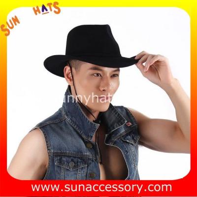 China 2050374 Sun Accessory customized  winter wool felt fashion style cowboy  hats  ,unisex hats and caps wholesaling for sale