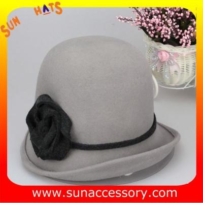 China T2961232 Sun Accessory customized  winner  fashion 100% wool felt cloche hats, women hats and caps wholesaling for sale