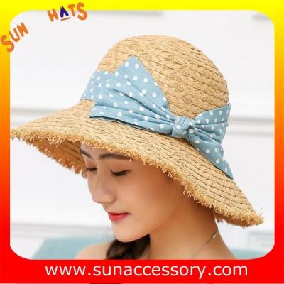 China AK17540  fashion Wide brim sunny beach paper straw hats for womens in stock , promotion cheap hats . for sale