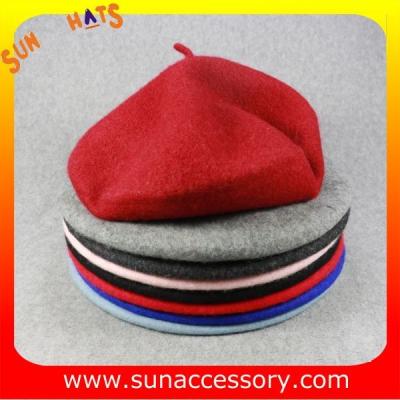 China AK17043 Sun Accessory advertising  winter knitted beanie beret hats for girls for sale