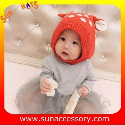 China AK17022 Sun Accessory customized wholesale baby kids knitted beanie caps and hats  ,caps in stock MOQ only 3 pcs for sale