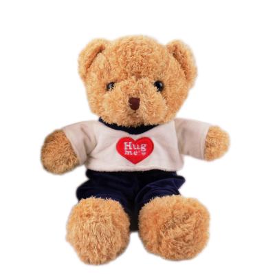 China Wholesale High Quality Teddy Bear Plush 15cm/20cm/25cm Chinese Factory Plush Teddy Bear The Latest w/ T-shirt for sale