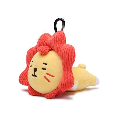 China High Quality Creative Unicorn Car Doll Plush Lion Keychain Lion Bear Doll Celebration Party Cartoon Animal Key Chain Cute Cute Dangling Keychain for sale