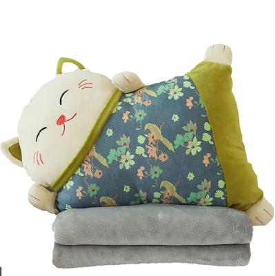 China Plush Customized Cartoon Air Conditioning Comforter Multifunctiona Comforter Pillow Cover For Kids for sale