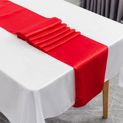 China Wholesale Reasonable Prices Washable Durable Cheap Cotton Dining Single Table Runners For Birthday Weeding Banquet for sale