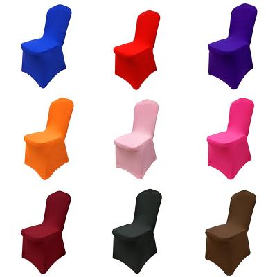 China Simple Customizable Wholesale Chair Cover Stretch Colorful High Quality Cheap Extra Thickened Slipcovers For Wedding Hotel Party Home for sale