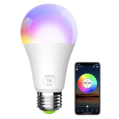 China Google Home Amazon Hot Sale OEM ODM led bulbs wholesale wifi light bulb 9W WiFi Smart LED Bulb lights RGB Lamp for sale