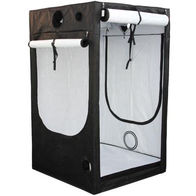 China Easily Assembled Black Grow Tent 600D / 1680D Inside White Reflective Mylar PAR+ Material From Original Manufacturer for sale