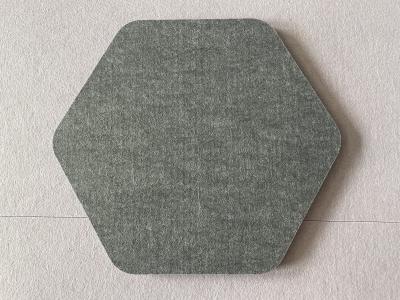 China 20mm Leichtgewicht PET Felt akustische Sechseckplatten Verschiedene Farben Hohe Schalldämpfung zu verkaufen