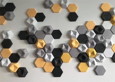 China Dekorative Schalldämpfung Hexagonale Akustik-Panels 3d Musik-Studio 600mm * 600mm zu verkaufen