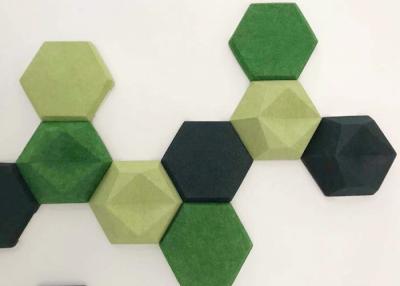 China Hexagon Polyester 3D-Dekorationsschalldämpfende Wandplatten zu verkaufen