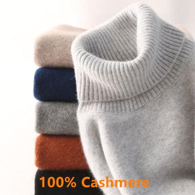 China Super Warm 100% Anti-Wrinkle Cashmere Turtle Neck Sweater Men Clothes 2021 Autumn Winter Pullover Knitted Pullover Jumper Ropa Hombre Homme for sale