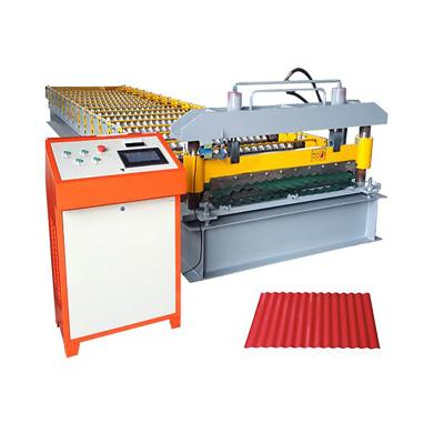 China Hotels Metal Sheet Roll Forming Machine Roof Forming Machine Rollformer for sale