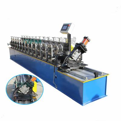 China Factory High Speed ​​Tracking Cutting And Servo Motor C U Metal Stud And Track Roll Forming Machine With Punching And Knurling Botou for sale