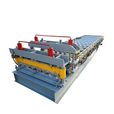 China Hotels Color Antique Arch Steel Roof Tile Roll Forming Machine Panel CNC Control Automatic Steel Roof Forming Machine for sale