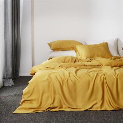 China Sustainable 100% Organic Tencel Lyocell Bedding Set Natural Bamboo Sheets for sale