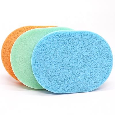 China PVA best-selling seaweed facial cleanser sponge small hole pva face cleaning breathable facial cleanser for sale