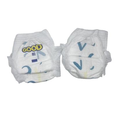 China Premium Quality Baby Diaper Pants Printed Disposable Baby Diapers Pull Up Sensitive Water Based Nonwoven Cotton Pampered Baby Diaper for sale