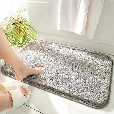 China Non Slip Sustainable Home Door Mats And Covers For Bathroom Microfiber Carpet for sale