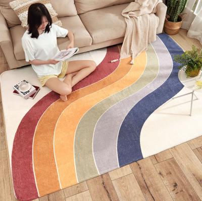 China INS Washable Soft Microfiber Lamb Fleece Living Room Kids Room Carpet Rug Bedroom Blankets for sale