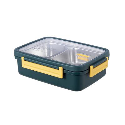 China Wholesale Microwavable Food Bowl Container Stainless Steel Preservation Microwavable Food Storage Box for sale