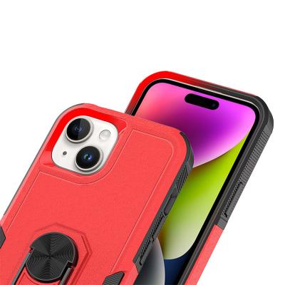 China Shockproof TPU PC Drop Protection Defender Phone Case For Iphone 15 Heavy Shockproof Armor Rubber Phone Cover for sale