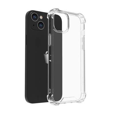 China Shockproof New Shockproof Transparent Four Corner Airbag Acrylic Bumper PC TPU Mobile Phone Case For iphone 15 Pro Max Case for sale