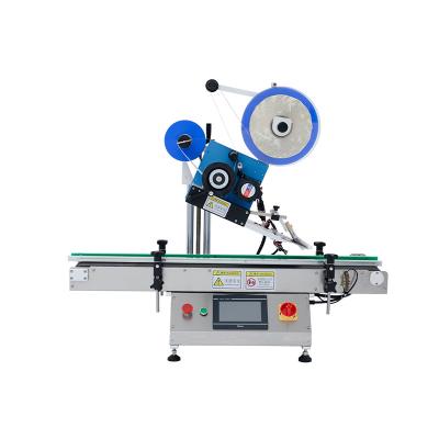 China Corner Food Labeling Machine Automatic Label Sticking Machine Flat Labeling Machine for sale