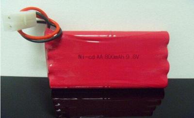 China Nicd Battery 9.6v Aa 800mah Rechargeable Battery For Cell Phones for sale