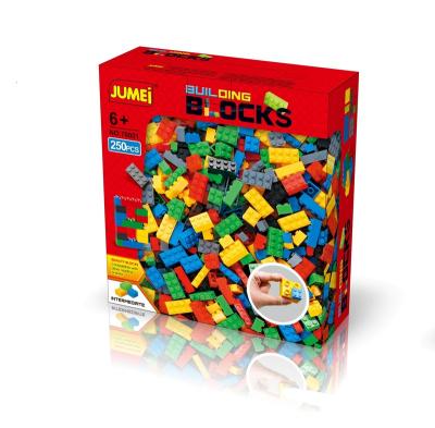 China Compatible Toy Brick DIY Plastic Block Building Toy 250Pcs ABS Building Block Set With Competitive Price for sale