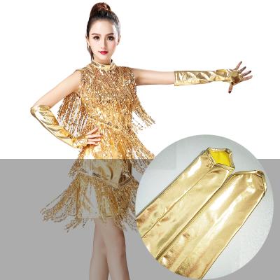 China Glitter Salsa Rumba Cha Cha Dancing Girl Latin Jazz Dance Wear Accessory Dancing Gloves for sale