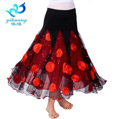 China Modern Skirt Ballroom Dance Competition Dresses Skirt Adults Standard Ballroom Skirts for sale