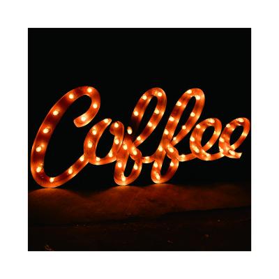 China Llluminated Engagement Hotel Lawn Music Festival Party Evening Decoration Light Up High Quality LED Letter Front Lit Large Bulb Letters for sale