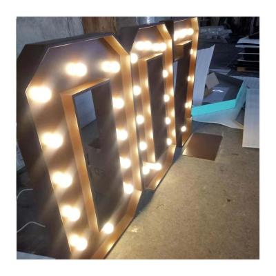 China Home Decorations Alphabet Retail Store Party Prop Handwriting Love Word Light Giant Light Up Large Letters for sale